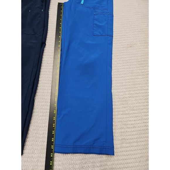 Carhartt Force Scrub Pants Womens Small Petite Blue Cargo Pocket Performance - Picture 2 of 10